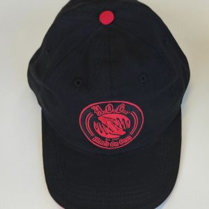 Strap Back Hands On Gear Baseball Cap - Black & Red